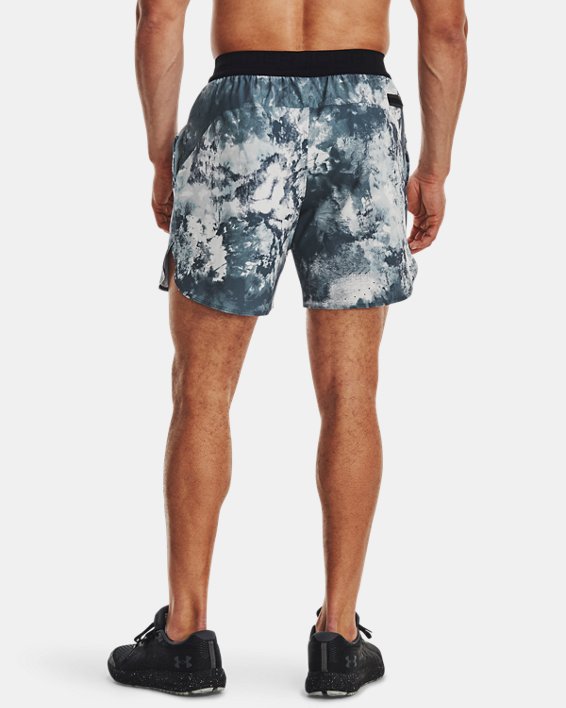 Men's UA Train Anywhere Printed Shorts in Blue image number 1
